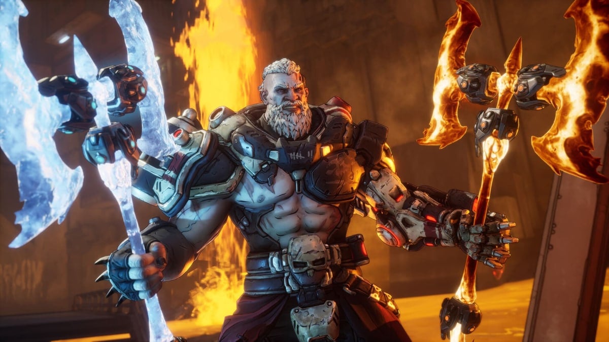Amon flexes his axes in Borderlands 4